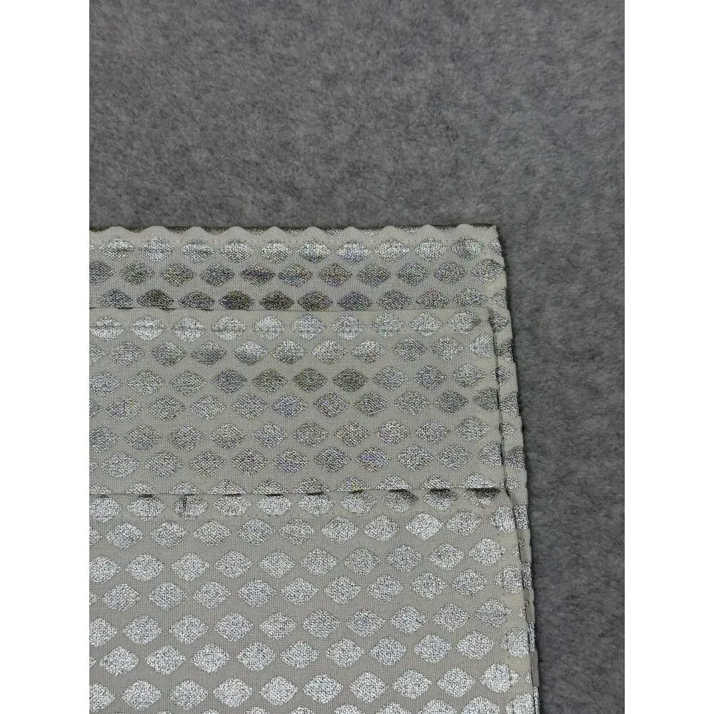 Set Of 3 West Elm Silver Printed Napkins 20x20